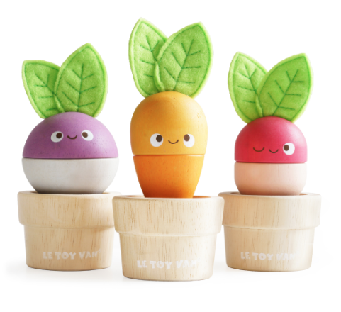 Le Toy Stacking Veggies wooden toys